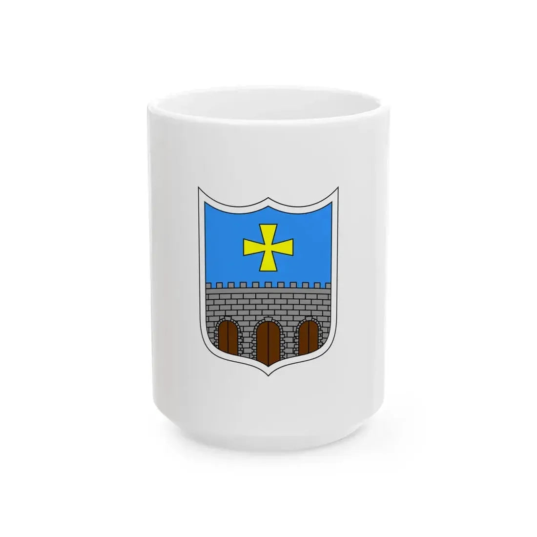 Zastava Oprtlja (Croatia) White Coffee Mug 15oz - Go Mug Yourself