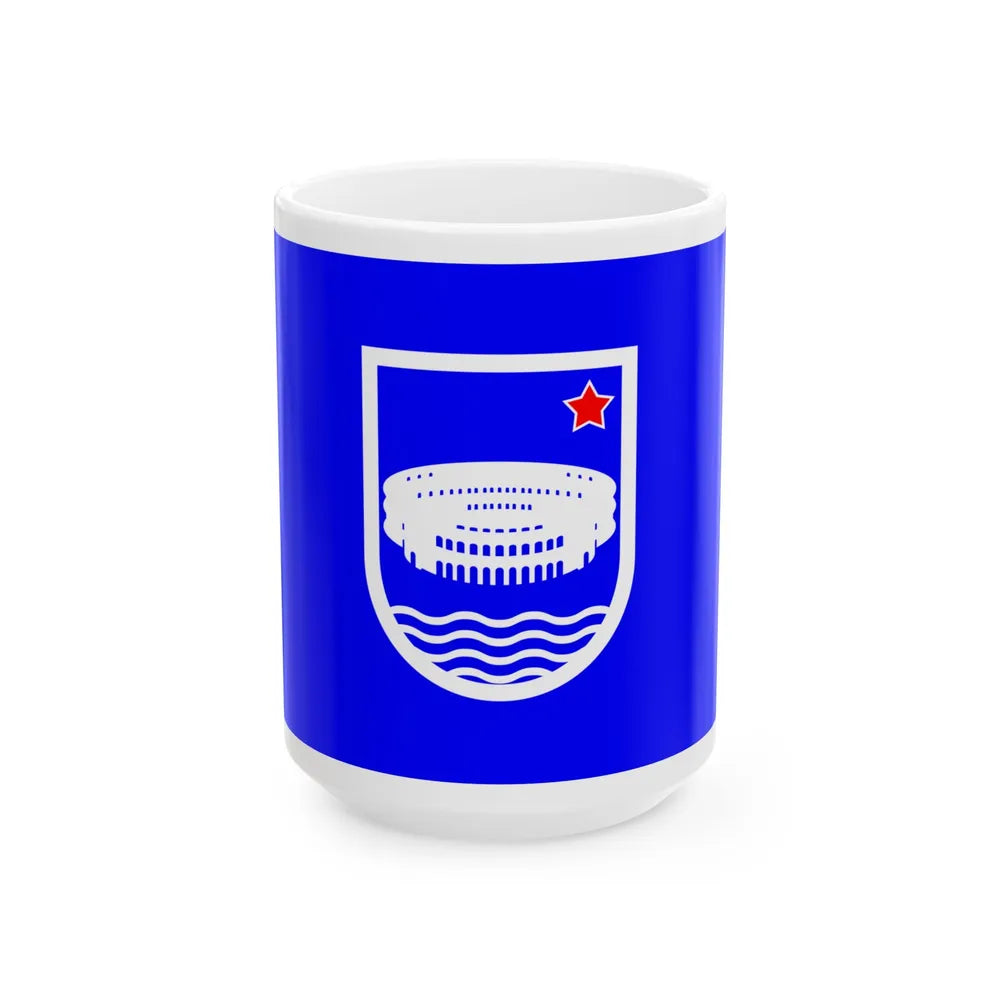 Zastava Pule SFRJ (Croatia) White Coffee Mug 15oz - Go Mug Yourself