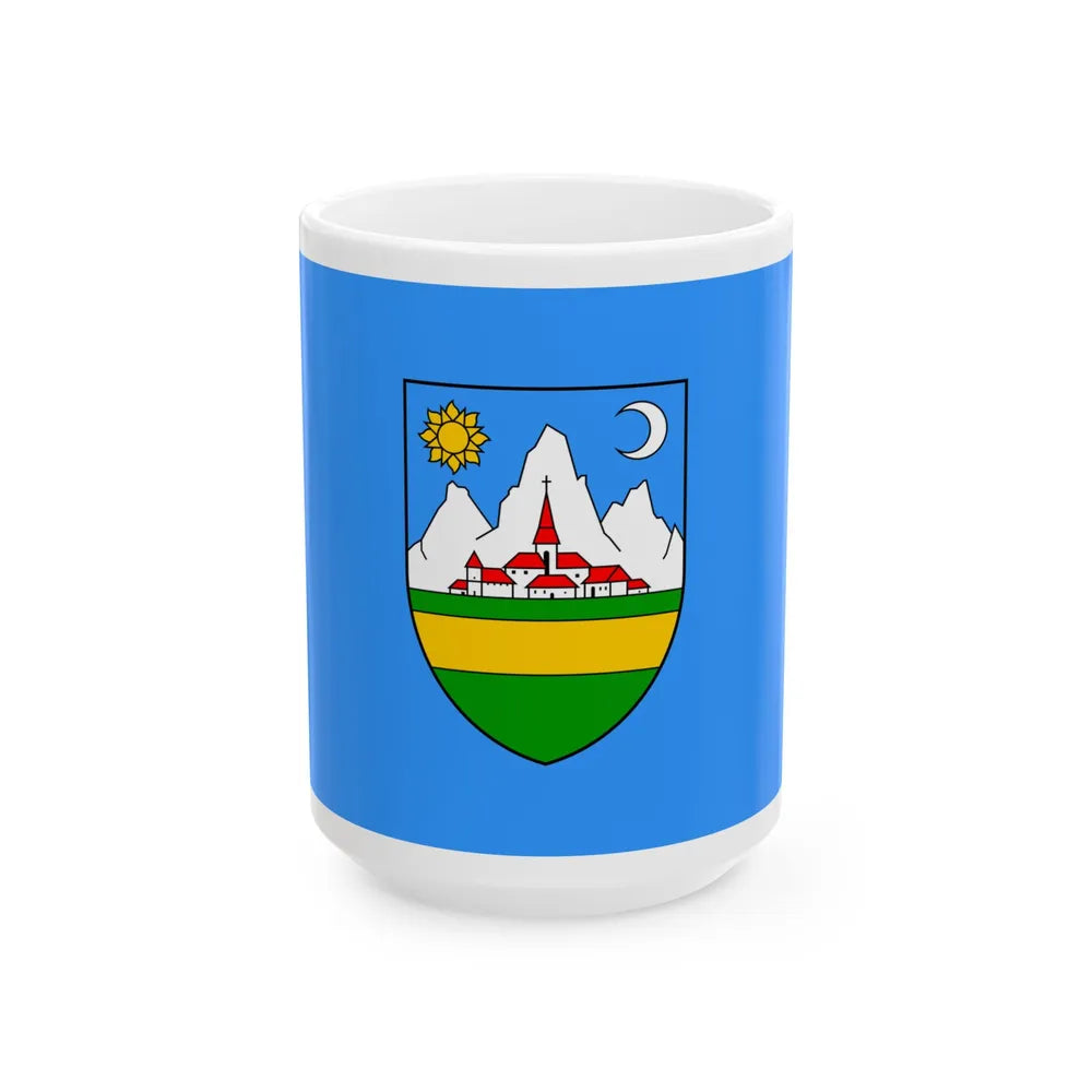 Zastava Ravne Gore (Croatia) White Coffee Mug 15oz - Go Mug Yourself