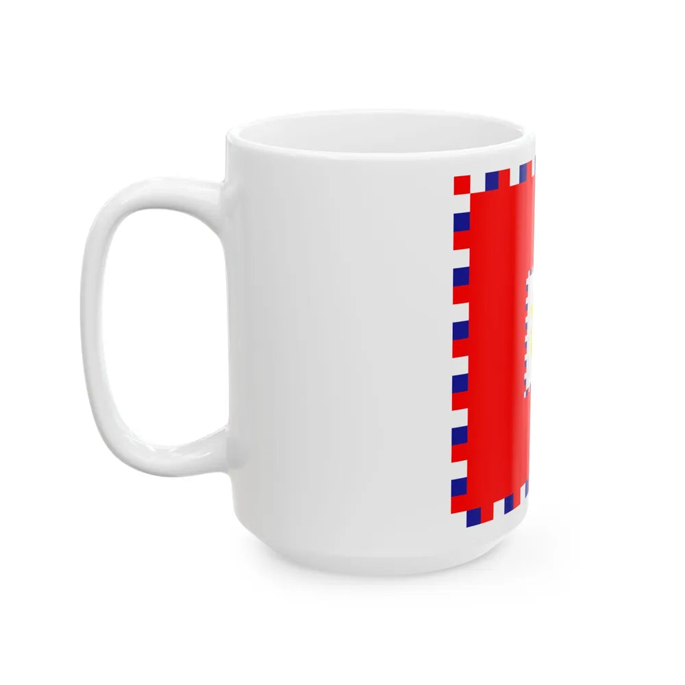 Zastava viceadmirala OS RH (Croatia) White Coffee Mug - Go Mug Yourself