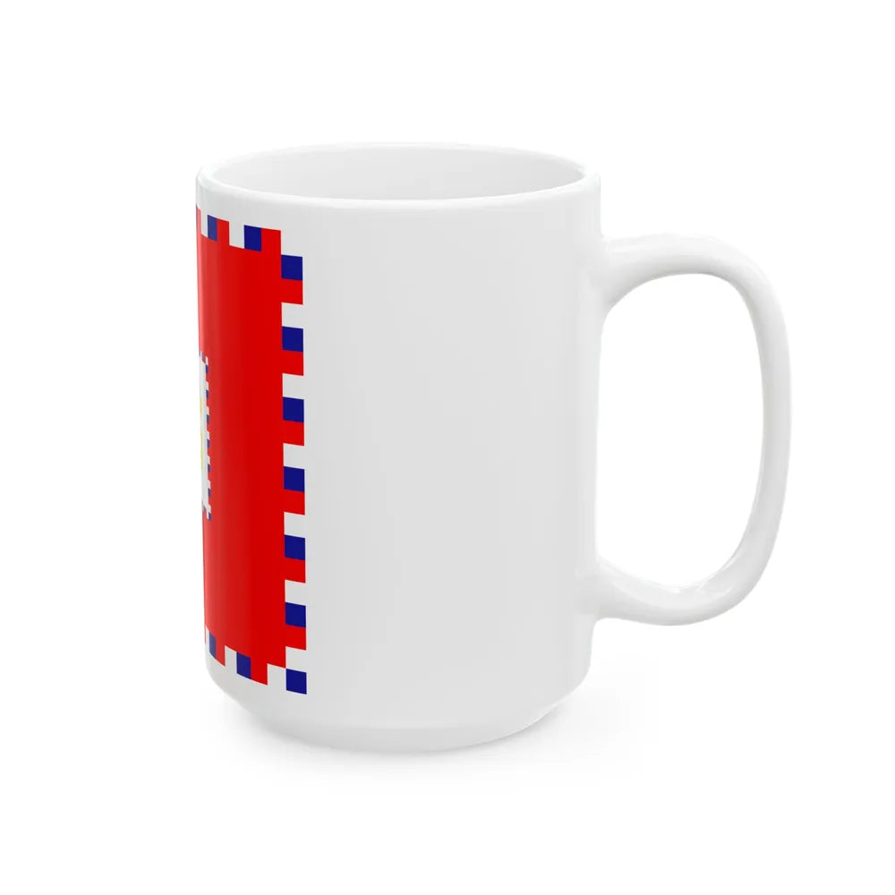 Zastava viceadmirala OS RH (Croatia) White Coffee Mug - Go Mug Yourself