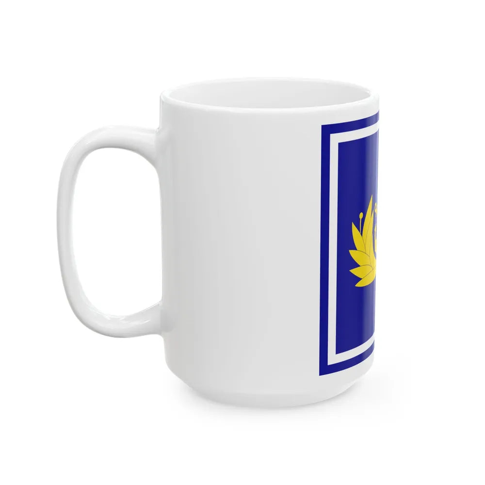 Zastava zapovjednika HRM (Croatia) White Coffee Mug - Go Mug Yourself