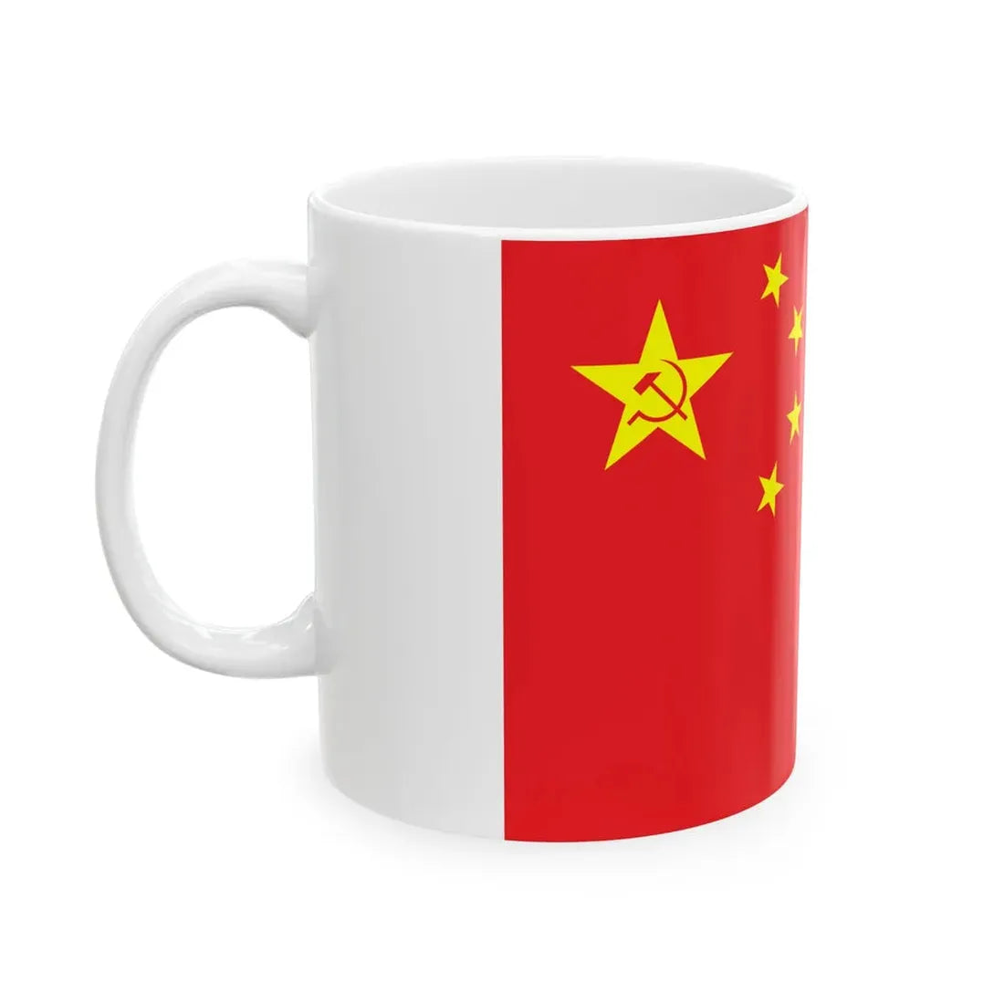 Zeng Liansongs proposal for the PRC flag (China) White Coffee Mug - Go Mug Yourself