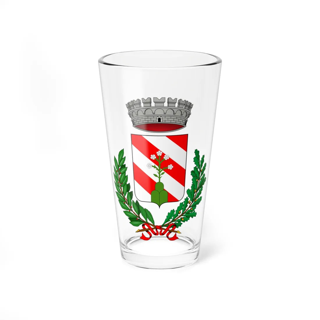 Zerba-Stemma (Italy) (Coat of Arms) Pint Glass 16oz 16oz - Go Mug Yourself