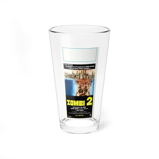 ZOMBI 2 (ITALIAN) 1979 Movie Poster - Pint Glass 16oz 16oz - Go Mug Yourself