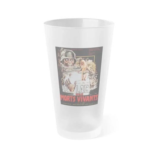 ZOMBIE LAKE 1981 Movie Poster - Frosted Pint Glass 16oz Default Title - Go Mug Yourself