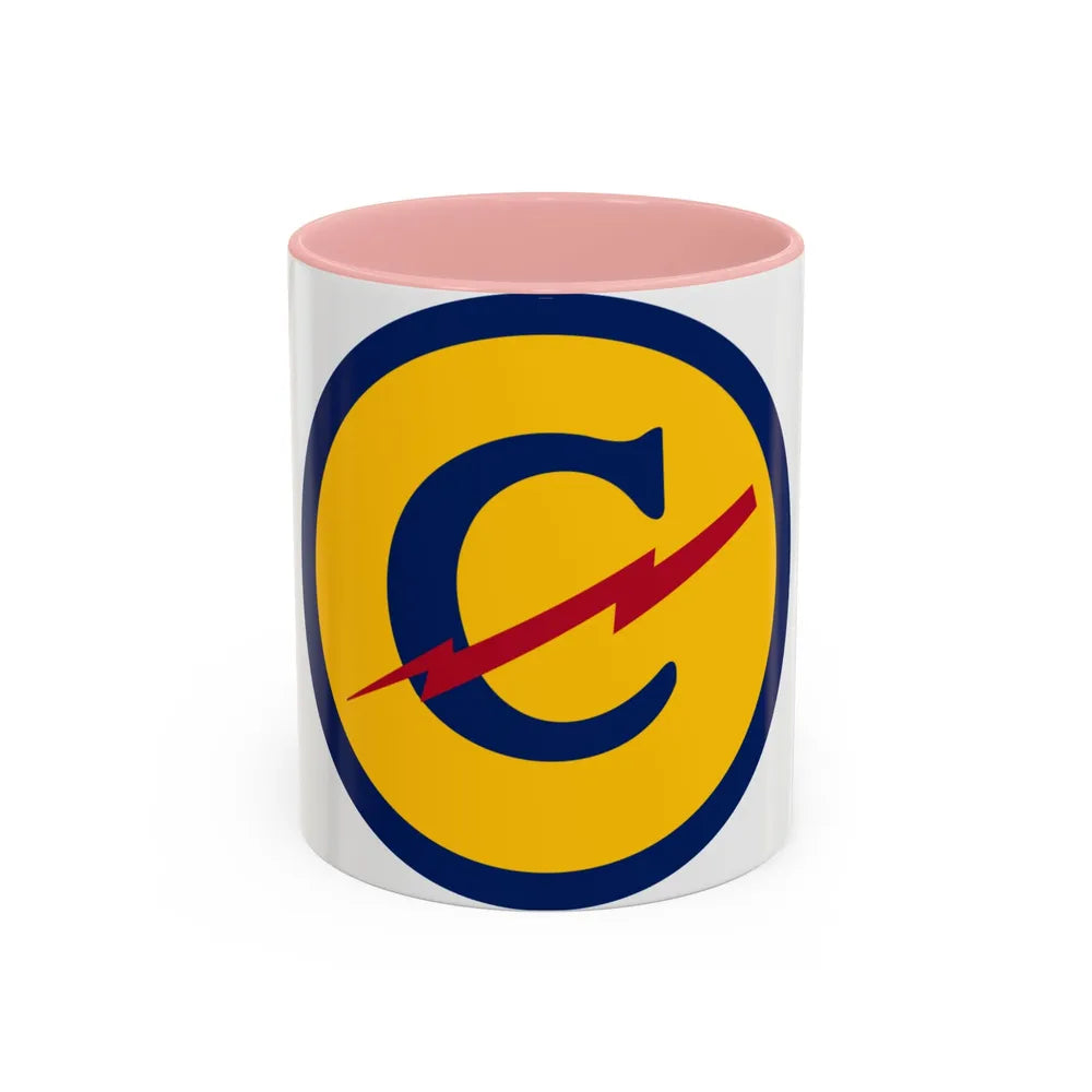 Zone Constabulary Forces of the European Theater (U.S. Army) Accent Coffee Mug 11oz Pink - Go Mug Yourself