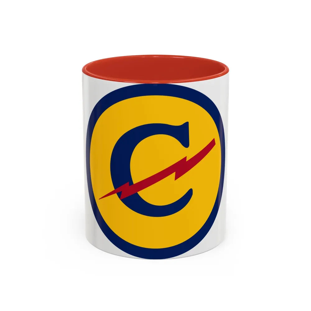 Zone Constabulary Forces of the European Theater (U.S. Army) Accent Coffee Mug 11oz Red - Go Mug Yourself
