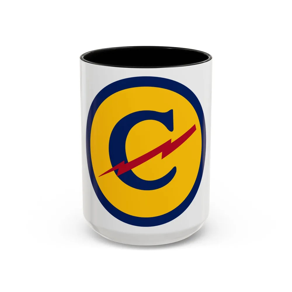 Zone Constabulary Forces of the European Theater (U.S. Army) Accent Coffee Mug 15oz Black - Go Mug Yourself