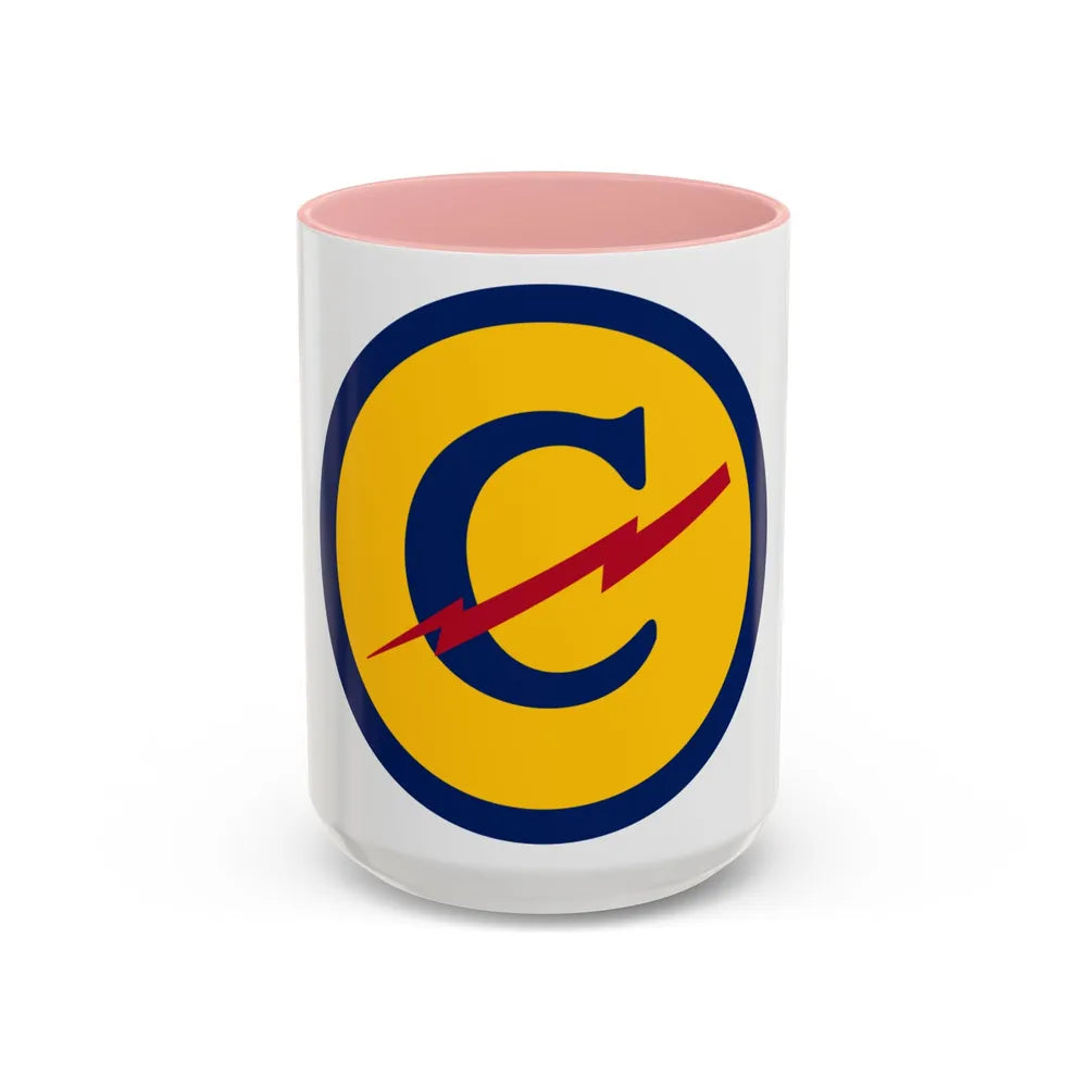 Zone Constabulary Forces of the European Theater (U.S. Army) Accent Coffee Mug 15oz Pink - Go Mug Yourself