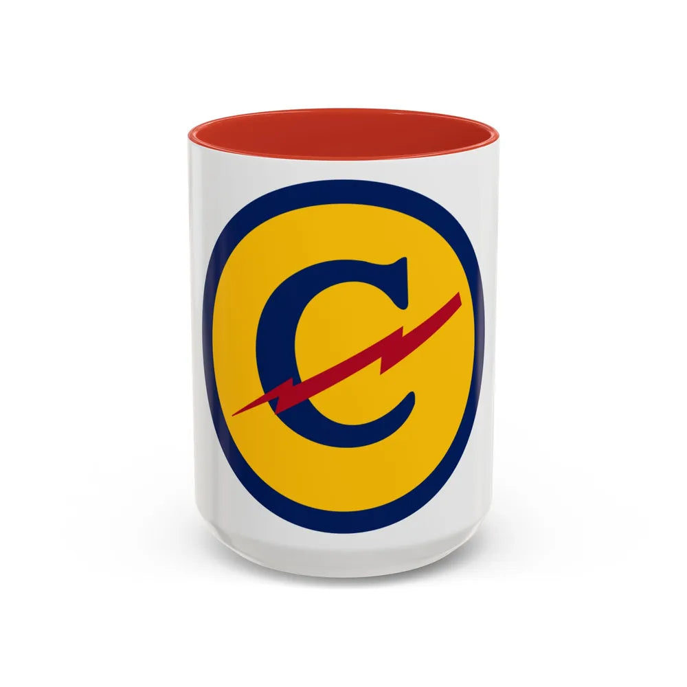 Zone Constabulary Forces of the European Theater (U.S. Army) Accent Coffee Mug 15oz Red - Go Mug Yourself