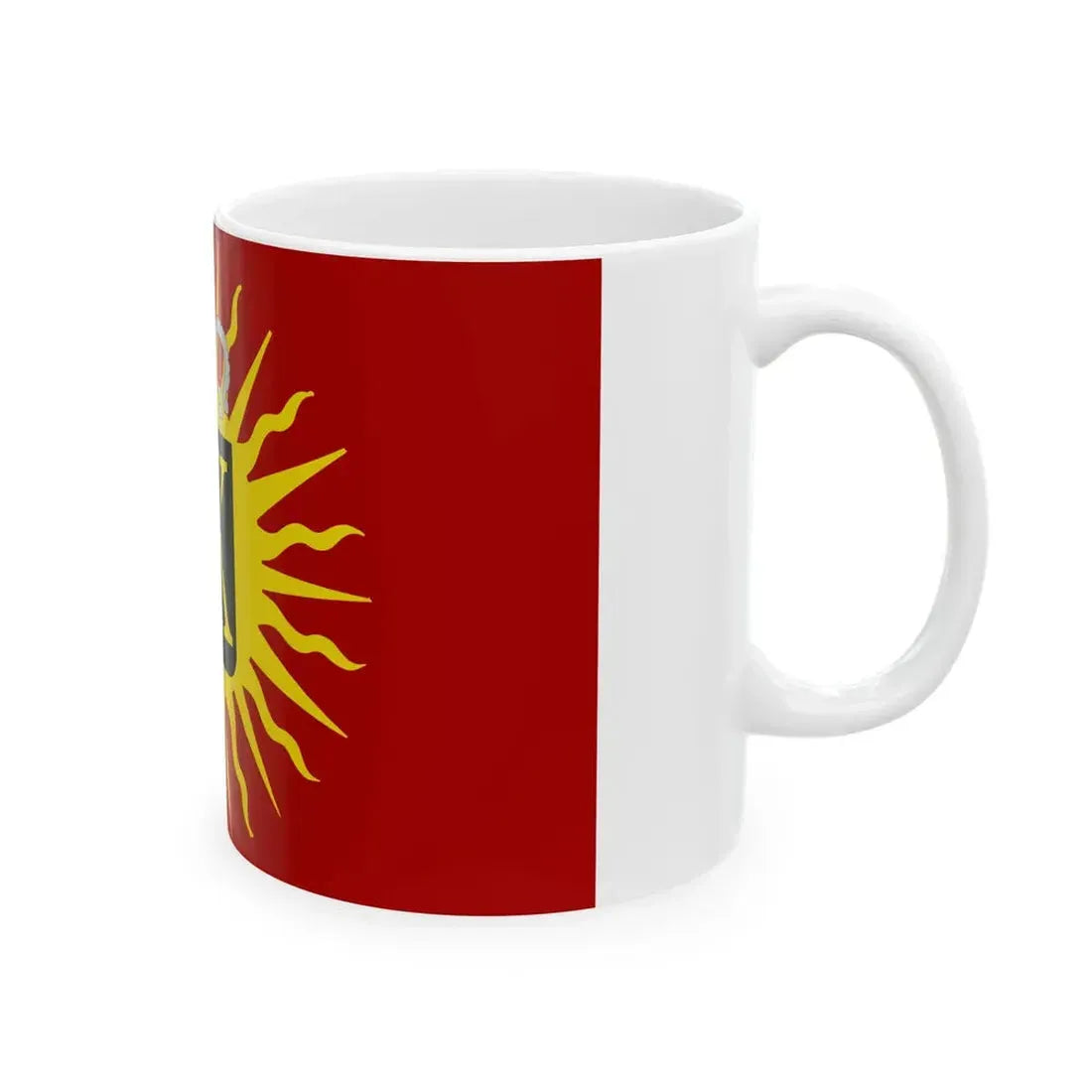 Zonnebeke vlag (Belgium) White Coffee Mug - Go Mug Yourself