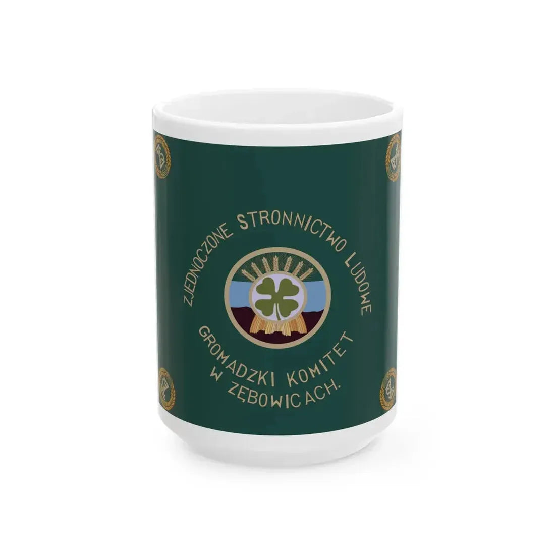 ZSL flag for Zebowice Opole 1951 (Poland) White Coffee Mug 15oz - Go Mug Yourself