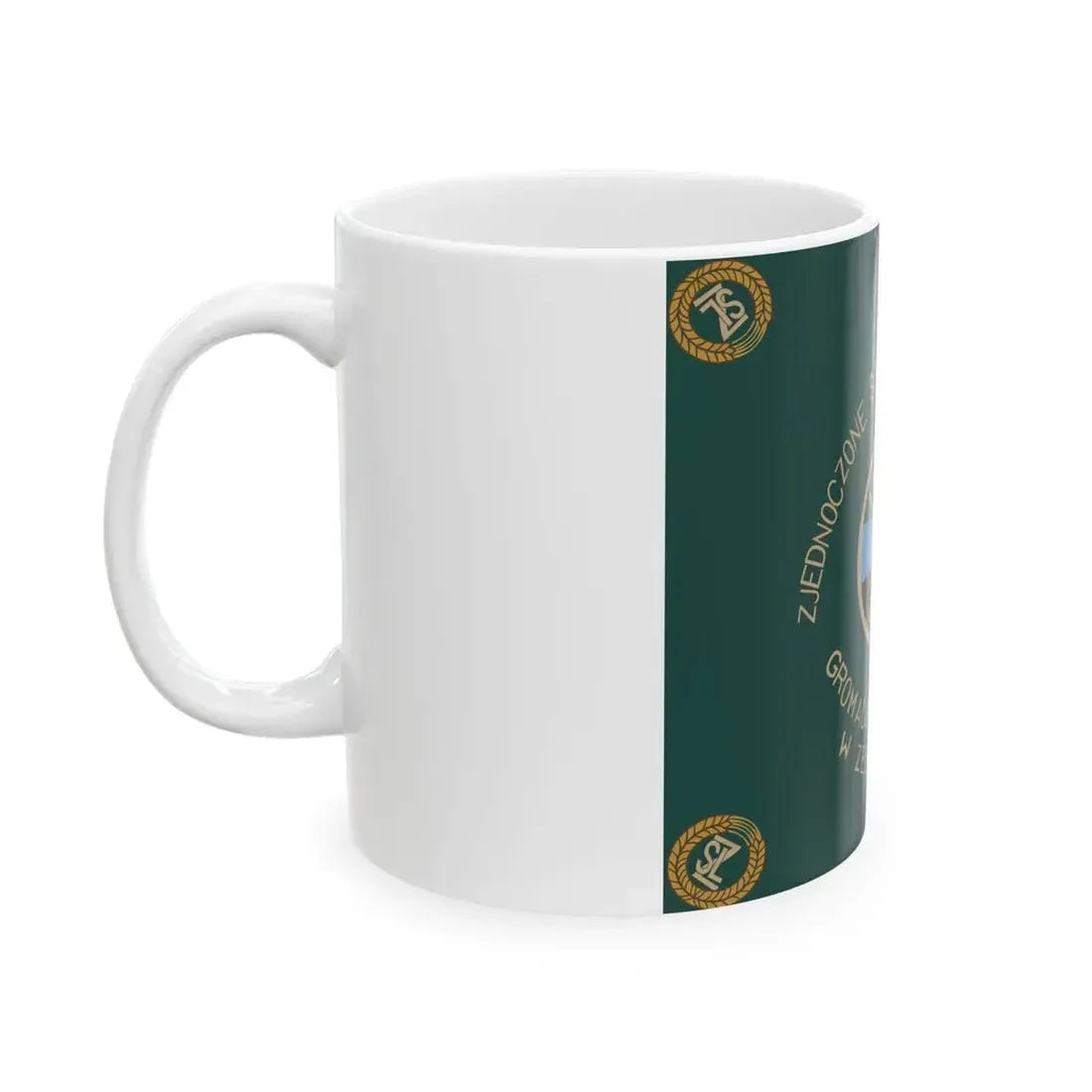 ZSL flag for Zebowice Opole 1951 (Poland) White Coffee Mug - Go Mug Yourself