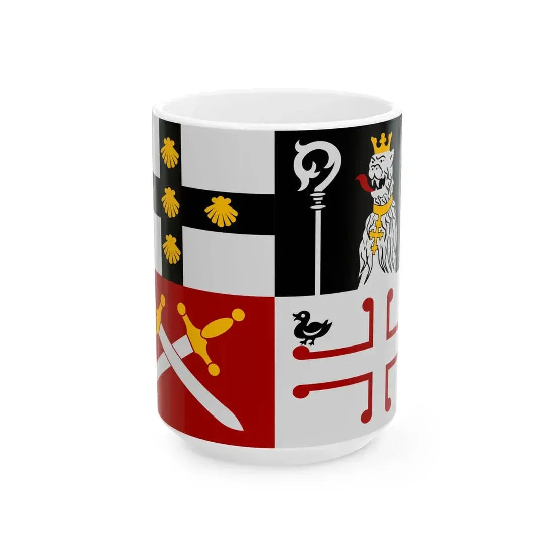 Zuienkerke vlag (Belgium) White Coffee Mug 15oz - Go Mug Yourself