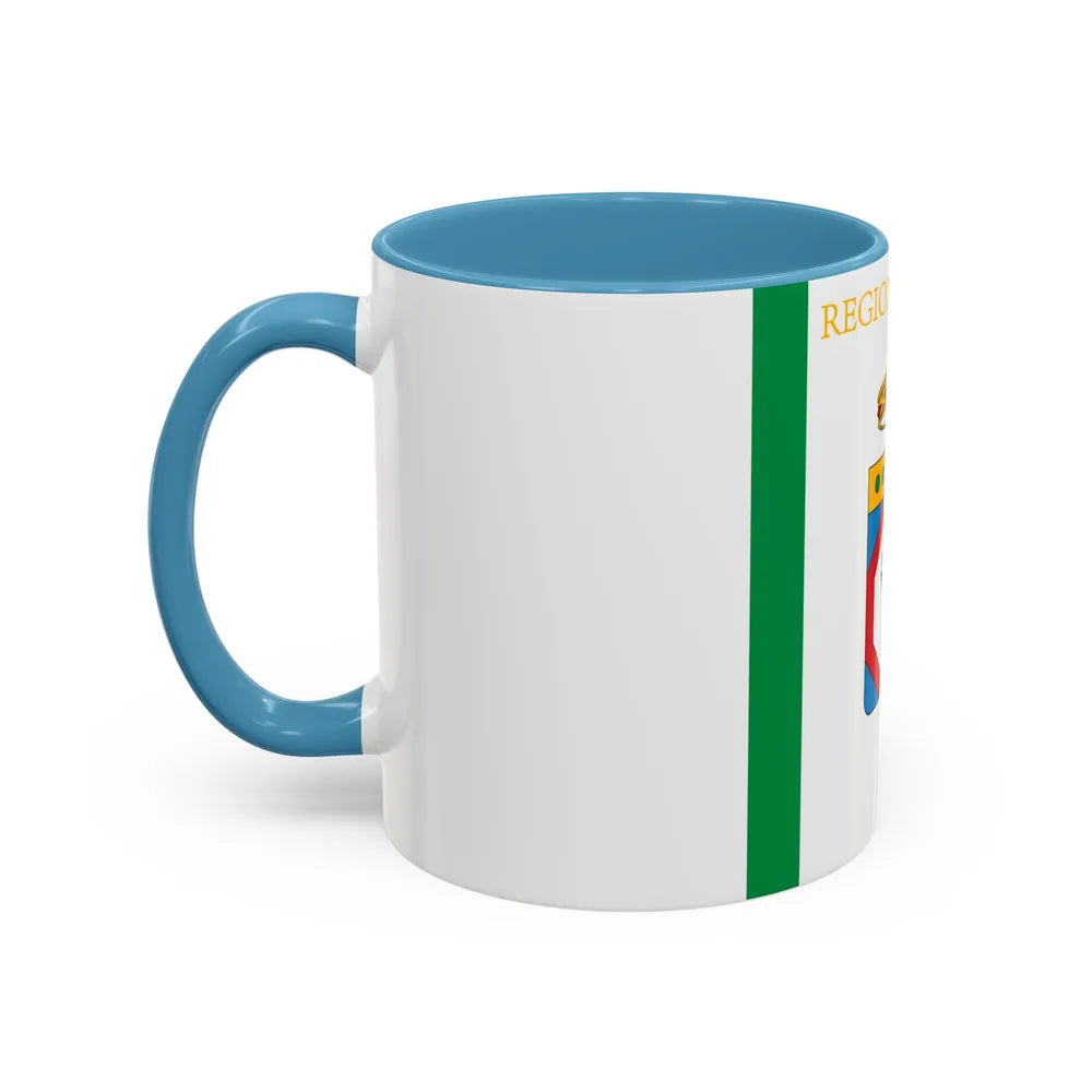 Flag of Apulia Italy - Accent Coffee Mug-Go Mug Yourself