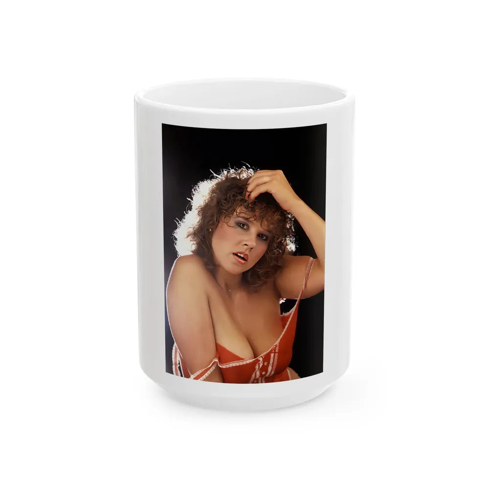 Linda Blair #107 (Vintage Female Icon) White Coffee Mug-15oz-Go Mug Yourself