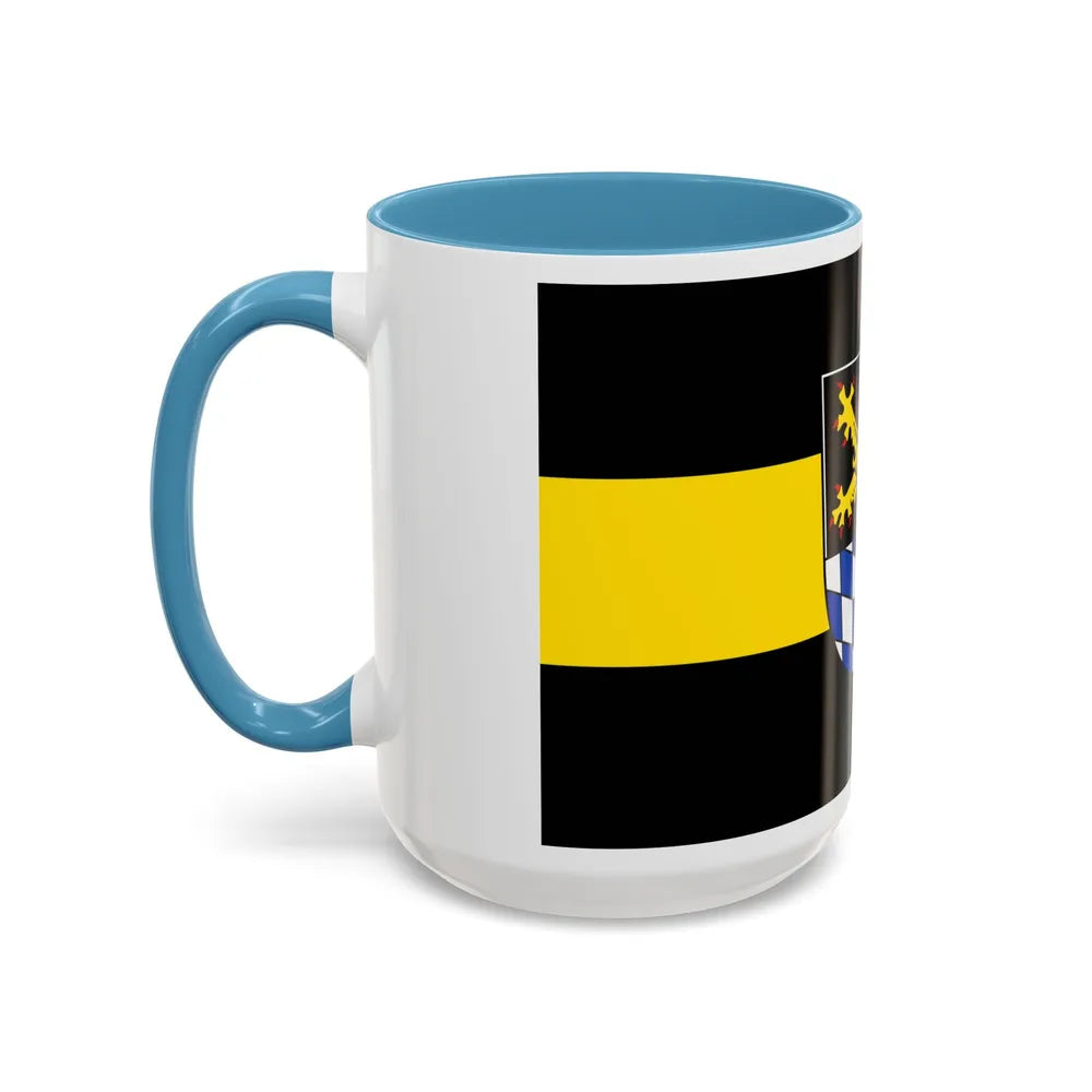 Flag of Amberg Germany - Accent Coffee Mug-Go Mug Yourself