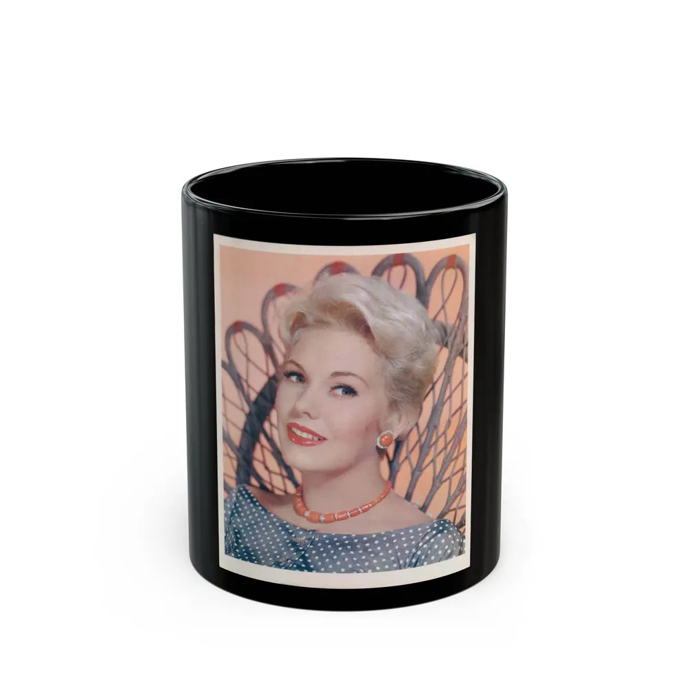 Kim Novak #126 (Vintage Female Icon) Black Coffee Mug-11oz-Go Mug Yourself