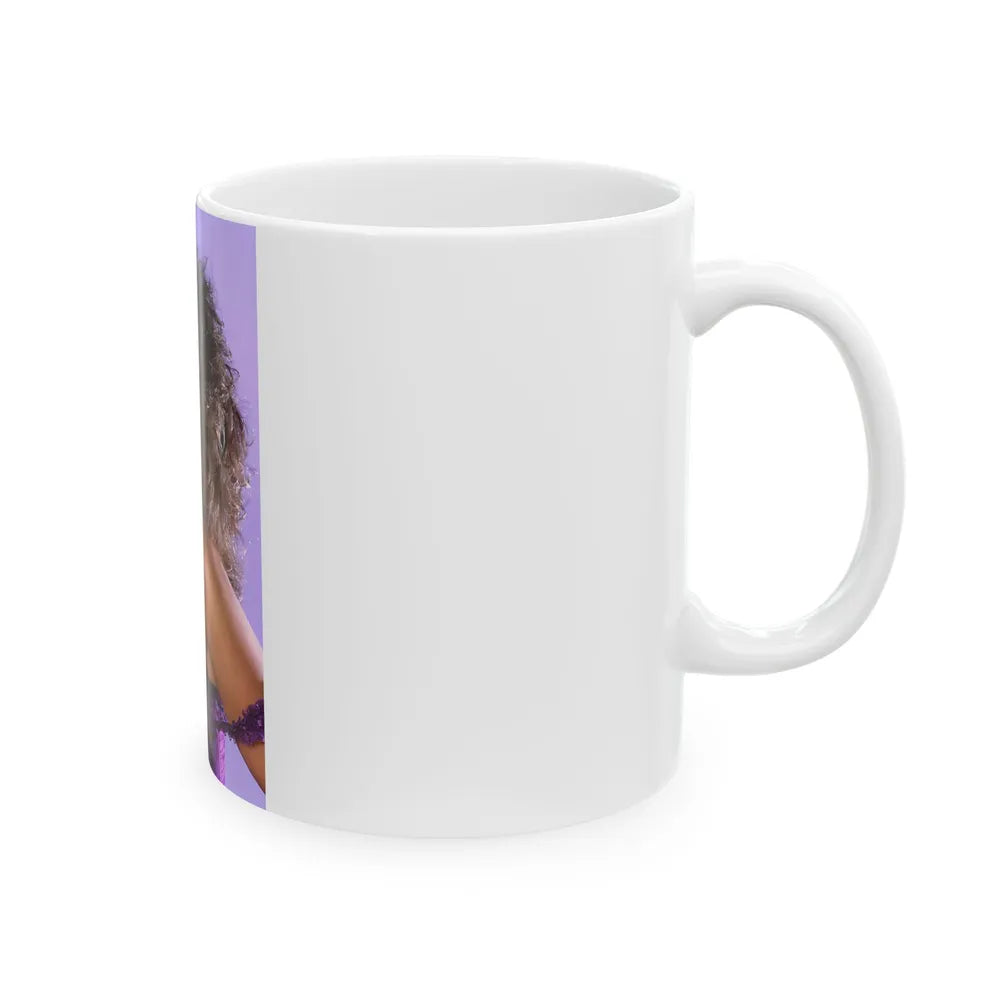 Linda Blair #90 - Partially Topless (Vintage Female Icon) White Coffee Mug-Go Mug Yourself