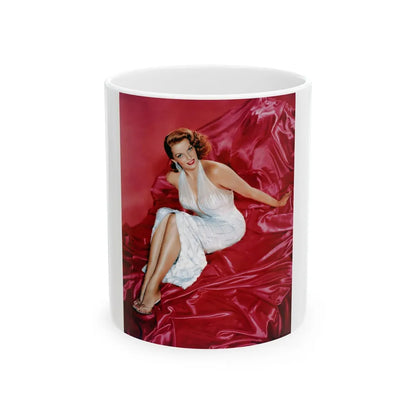 Jane Russell #211 (Vintage Female Icon) White Coffee Mug-11oz-Go Mug Yourself