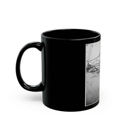 Charleston Harbor, S.C. 24-Pdr. Howitzer On Deck Of U.S.S. Pawnee (U.S. Civil War) Black Coffee Mug-Go Mug Yourself