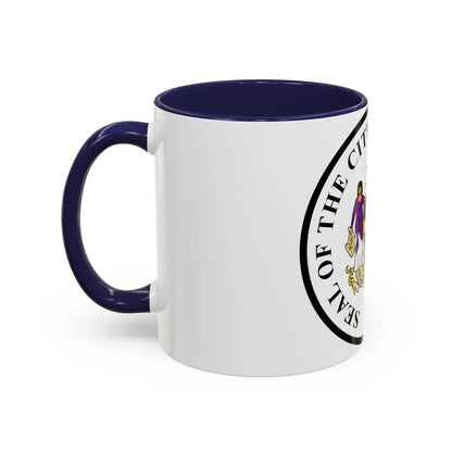 Seal of Philadelphia Pennsylvania - Accent Coffee Mug-Go Mug Yourself