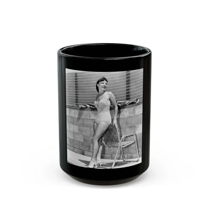 Janet Munro #07 (Vintage Female Icon) Black Coffee Mug-15oz-Go Mug Yourself