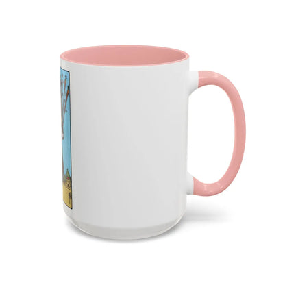 The 10 of Wands (Tarot Card) Accent Coffee Mug-Go Mug Yourself