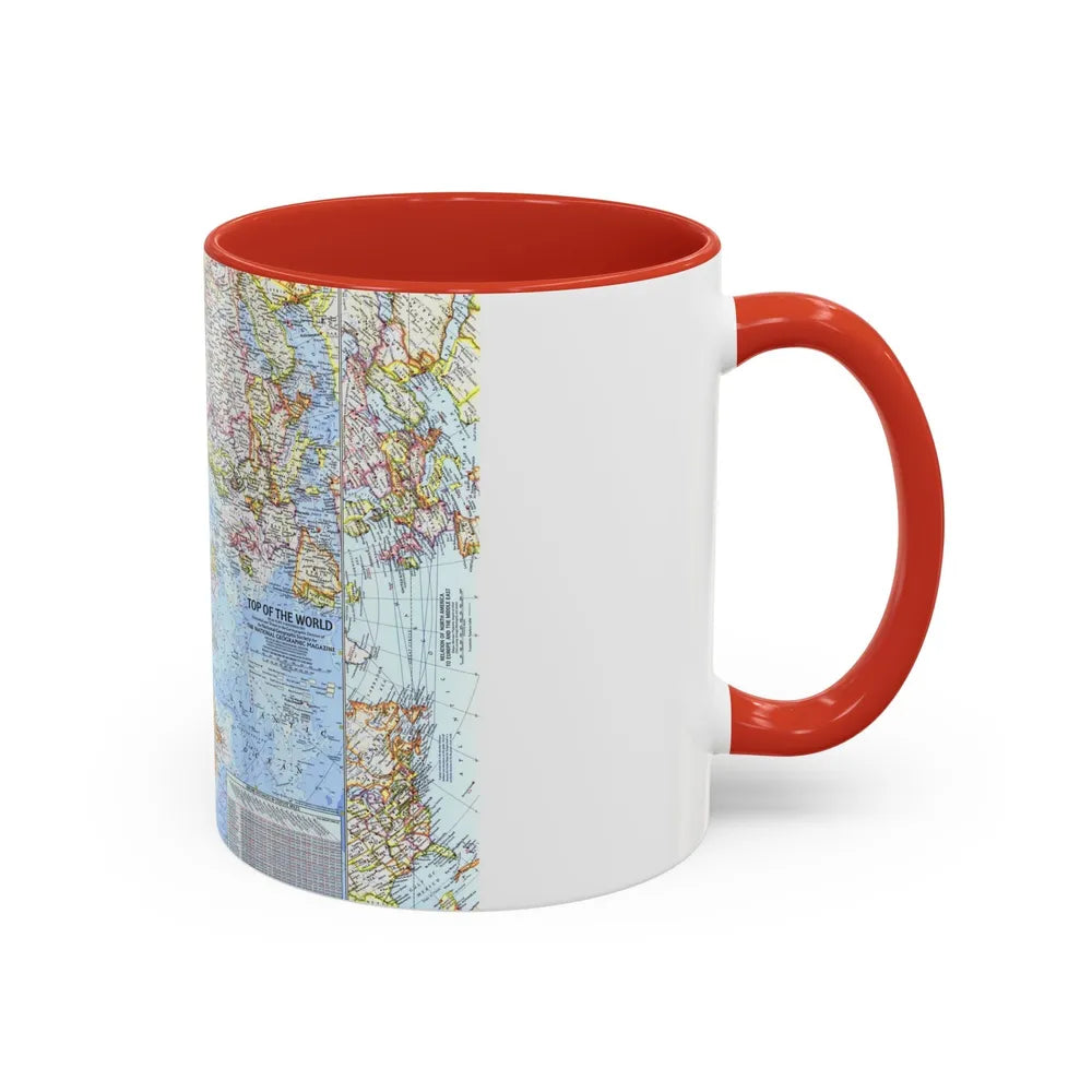 Top Of The World (1965) (Map) Accent Coffee Mug-Go Mug Yourself