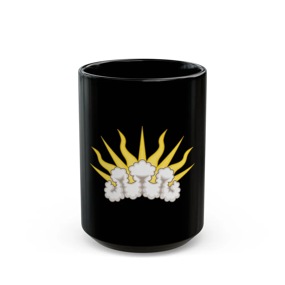 Sunburst Badge - Black Coffee Mug-15oz-Go Mug Yourself