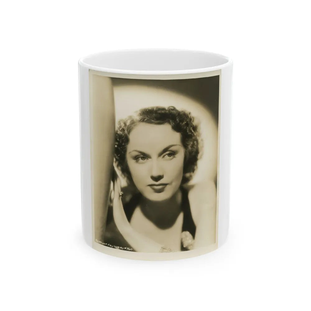 Fay Wray #188 (Vintage Female Icon) White Coffee Mug-11oz-Go Mug Yourself