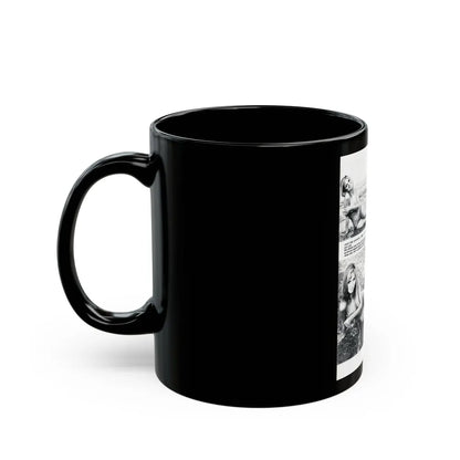 Julie Ege #199 (Vintage Female Icon) Black Coffee Mug-Go Mug Yourself