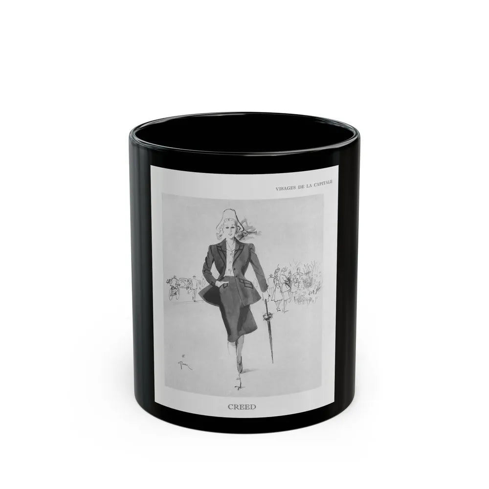 From the Jaye Oliver Archives, Creed, 1945 - Black Coffee Mug-11oz-Go Mug Yourself