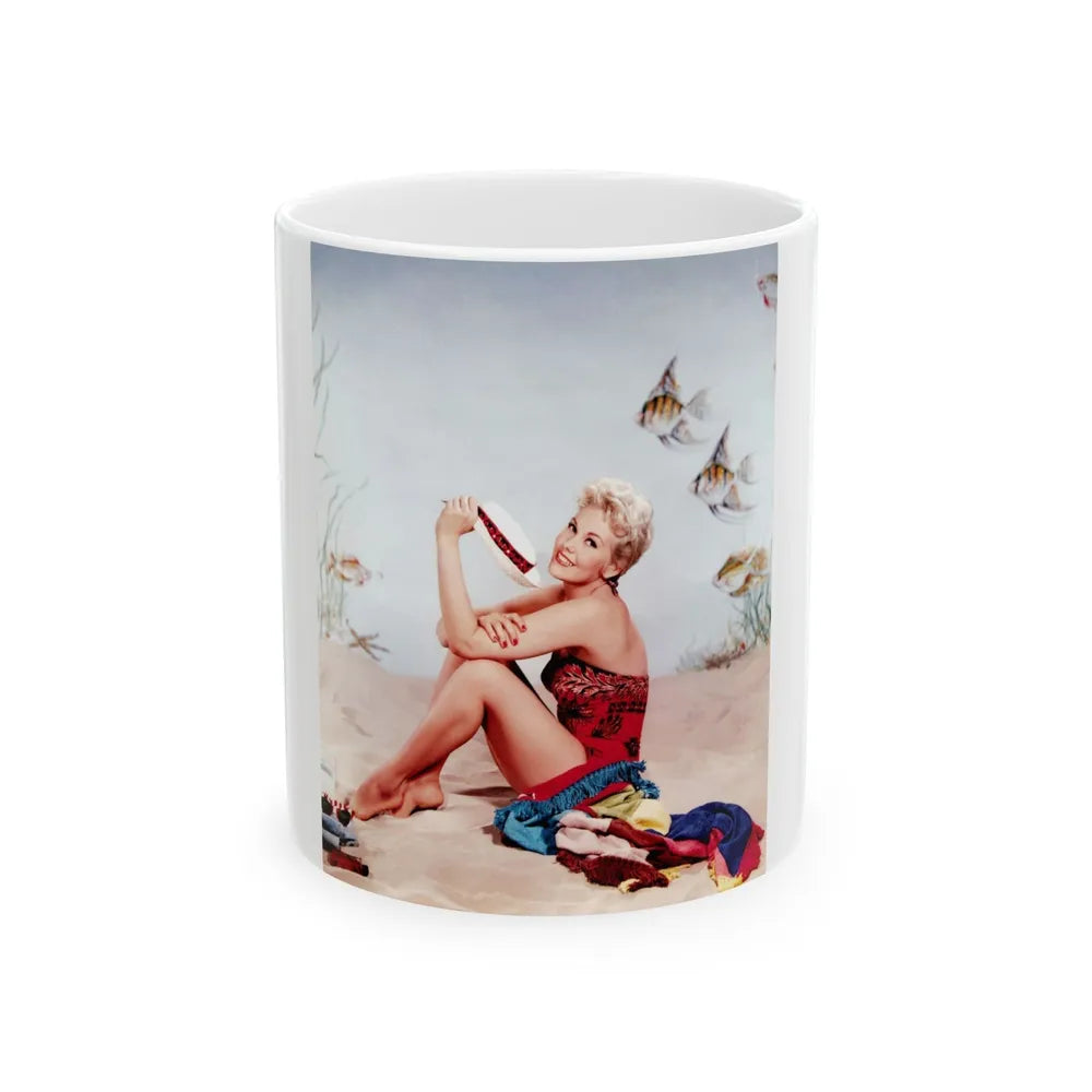 Kim Novak #241 (Vintage Female Icon) White Coffee Mug-11oz-Go Mug Yourself