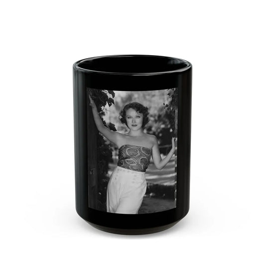 Fay Wray #206 (Vintage Female Icon) Black Coffee Mug-15oz-Go Mug Yourself