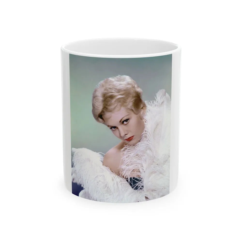 Kim Novak #352 (Vintage Female Icon) White Coffee Mug-11oz-Go Mug Yourself