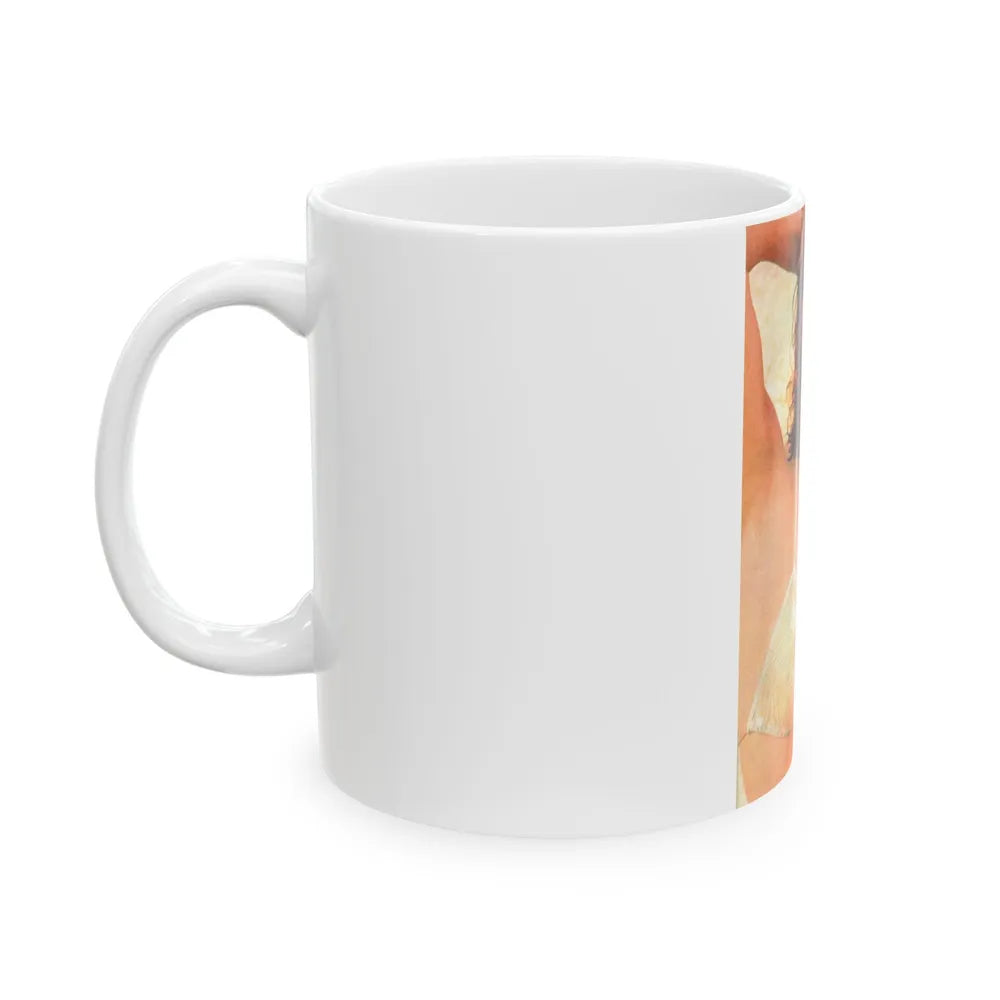 Raquel Welch #227 - See through top (Vintage Female Icon) White Coffee Mug-Go Mug Yourself