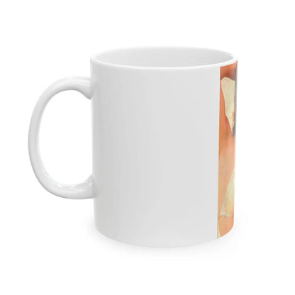 Raquel Welch #227 - See through top (Vintage Female Icon) White Coffee Mug-Go Mug Yourself