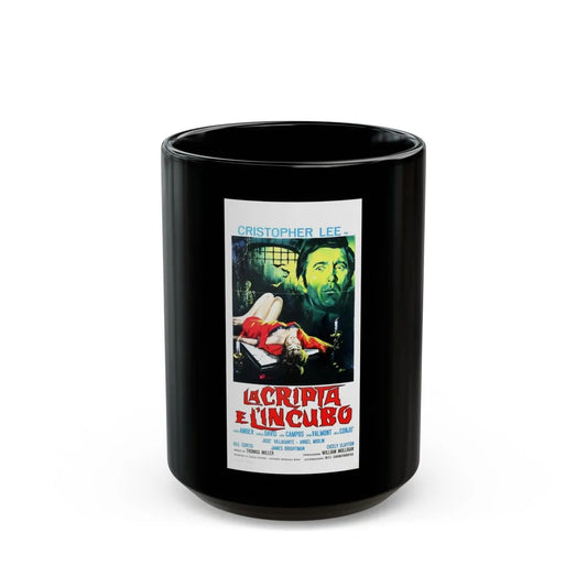 CRYPT OF THE VAMPIRE 1964 Movie Poster - Black Coffee Mug-15oz-Go Mug Yourself