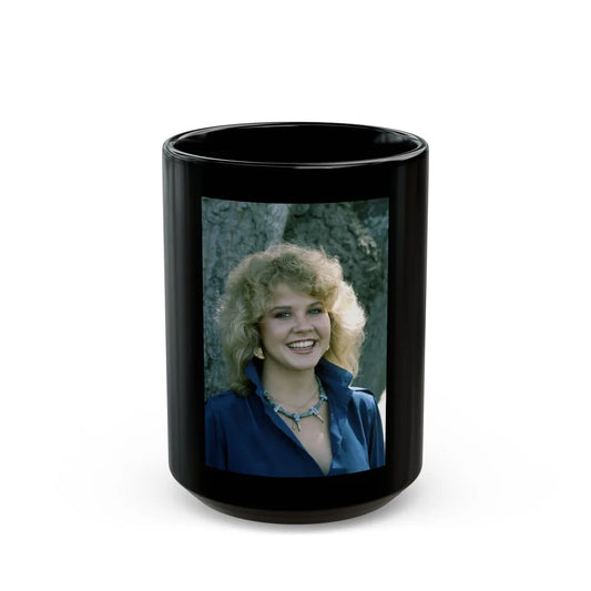 Linda Blair #309 (Vintage Female Icon) Black Coffee Mug-15oz-Go Mug Yourself