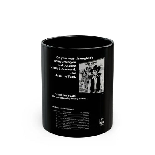 Savoy Brown 1973 (Music Poster) Black Coffee Mug-11oz-Go Mug Yourself