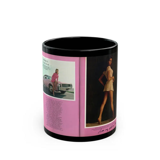 Victoria Vetri #161 - Victoria as Angela Dorian from Playboy Spread in May 1968 (Vintage Female Icon) Black Coffee Mug-11oz-Go Mug Yourself