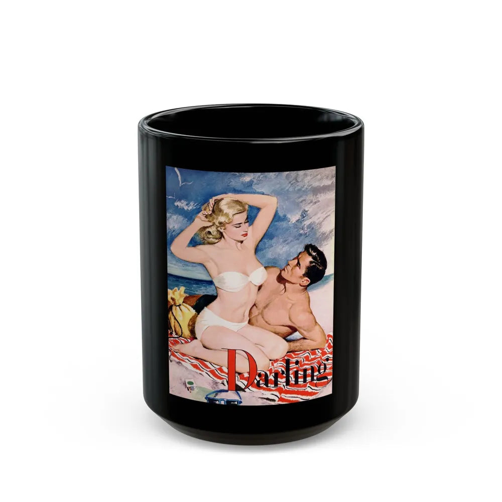 Darling Believe Me, Esquire, September 1951 - Black Coffee Mug-15oz-Go Mug Yourself