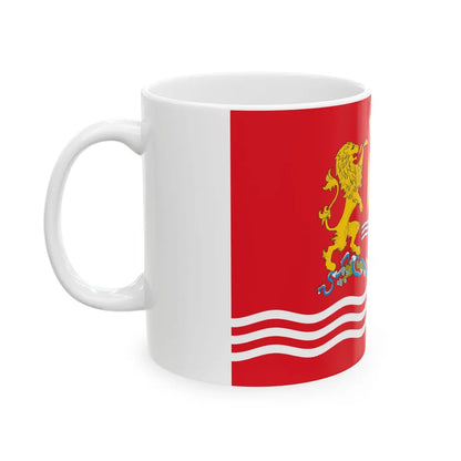 Flag of Ivanovo Oblast Russia - White Coffee Mug-Go Mug Yourself