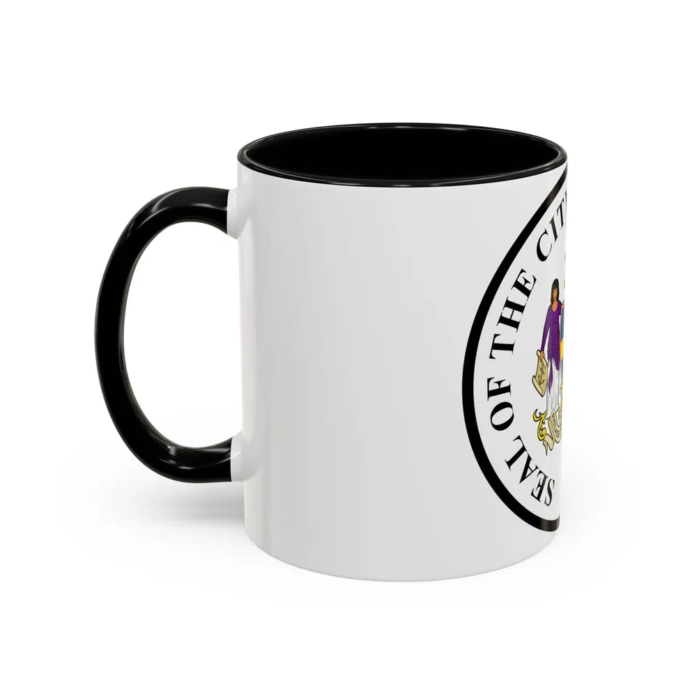 Seal of Philadelphia Pennsylvania - Accent Coffee Mug-Go Mug Yourself