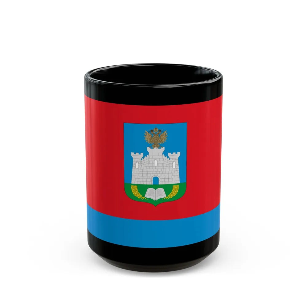 Flag of Oryol Oblast Russia - Black Coffee Mug-15oz-Go Mug Yourself