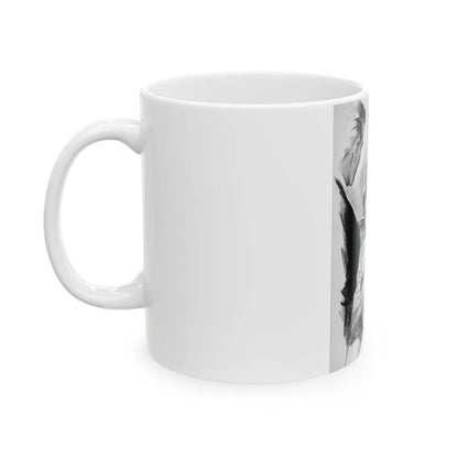 Comedienne, interior magazine illustration - White Coffee Mug-Go Mug Yourself