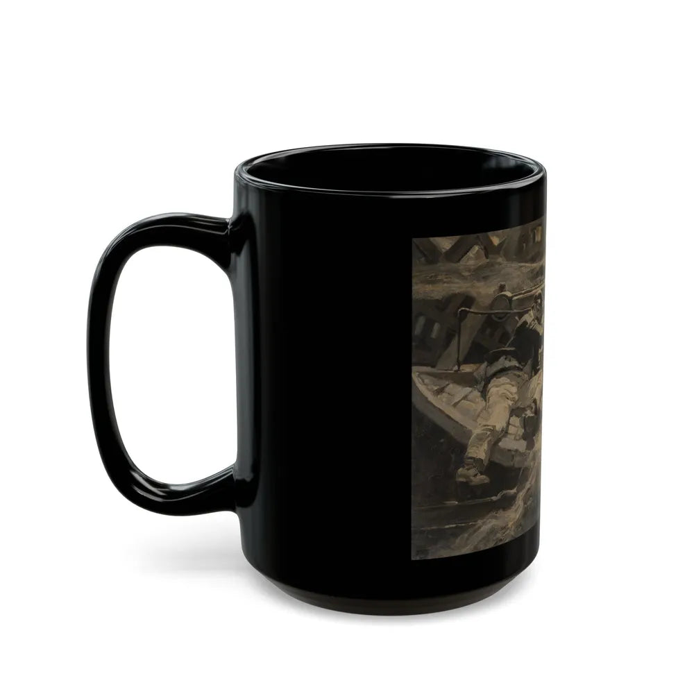 Distressed, 1927 - Black Coffee Mug-Go Mug Yourself