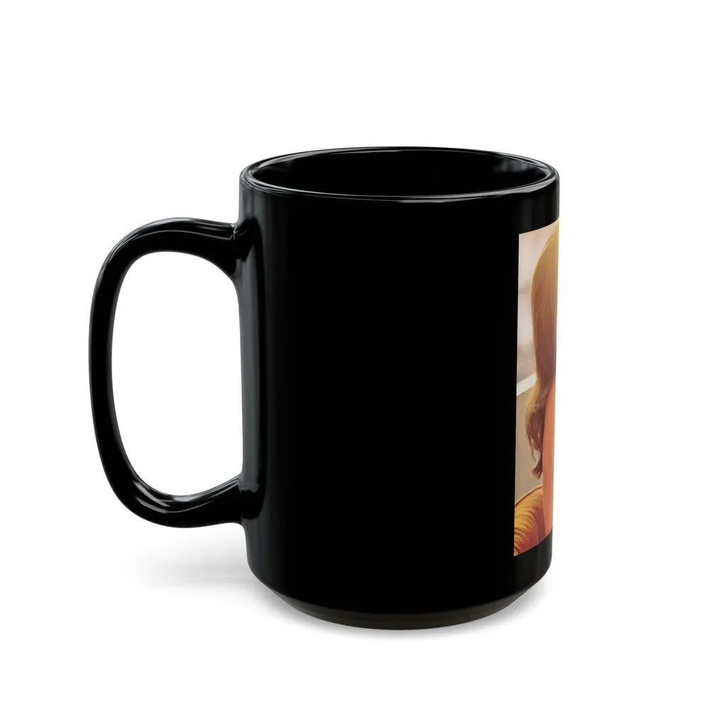 Victoria Vetri #99 - Topless2 (Vintage Female Icon) Black Coffee Mug-Go Mug Yourself